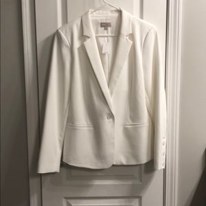 NWT Loft white blazer. SZ 14